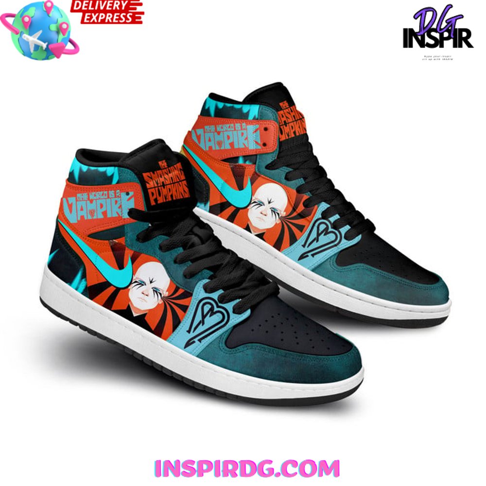 Ideafootwear Smashing Pumpkins World is A Vampire AJ1 High Sneakers Shoes For Men And Women 1