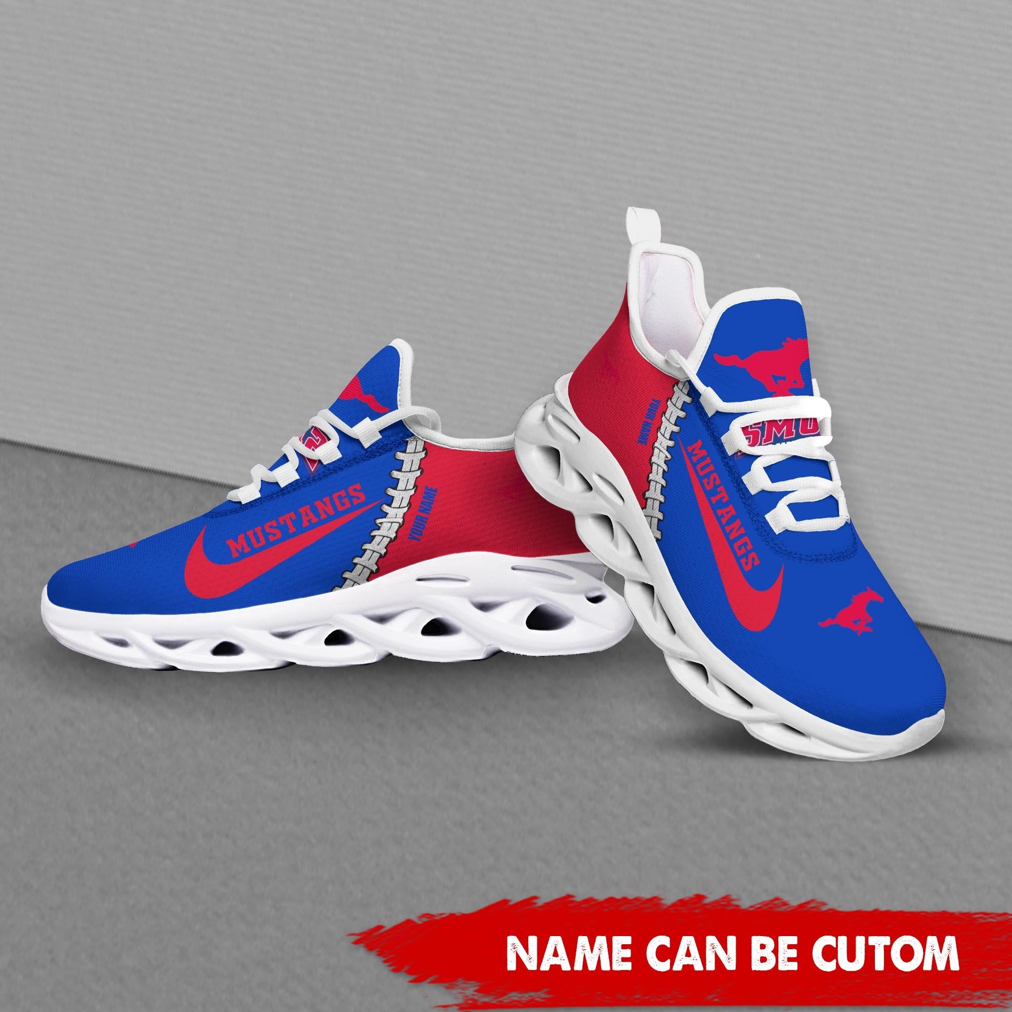 Ideafootwear SMU Mustangs Max Soul Shoes Sneakers For Men And Women 1