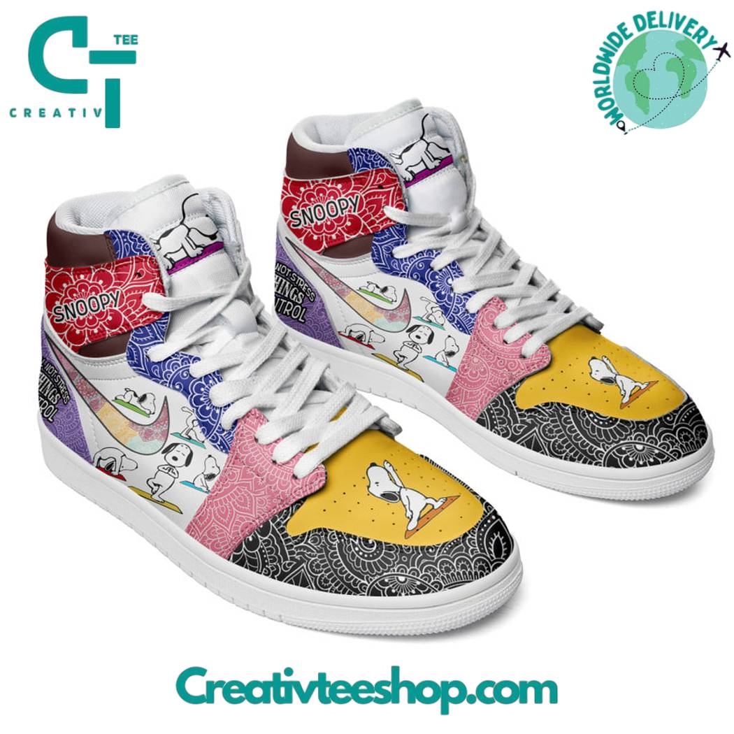 Ideafootwear Snoopy AJ1 High Sneakers Shoes For Men And Women 5