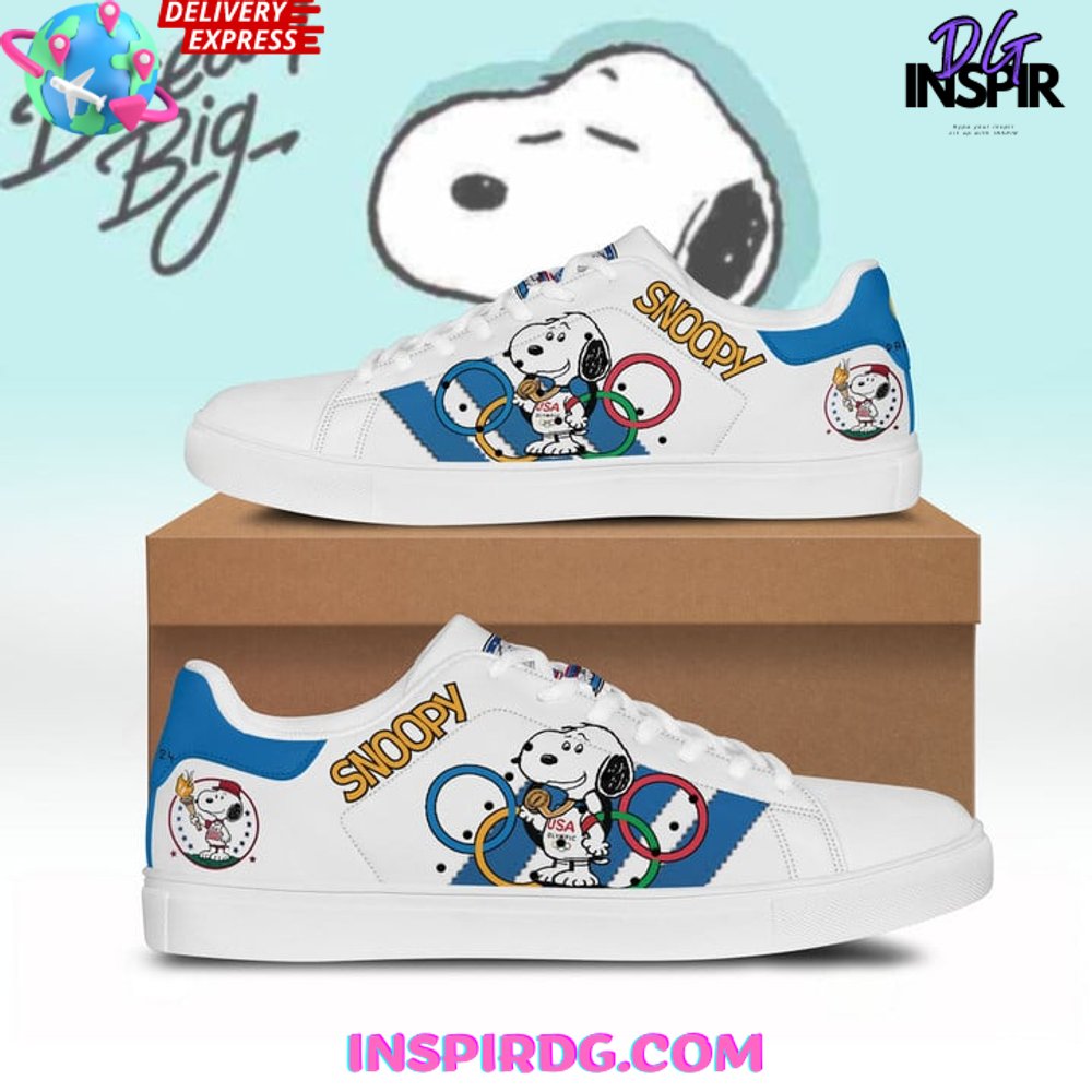 Ideafootwear Snoopy Skate Stan Shoes Sneakes For Men And Women 2