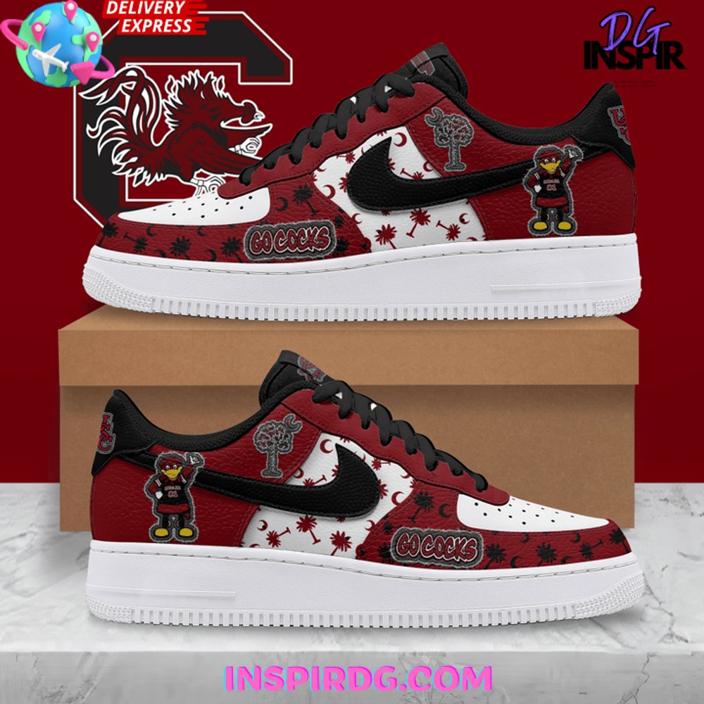 Ideafootwear South Carolina Gamecocks Air Low-Top Sneakers Shoes For Men And Women 4
