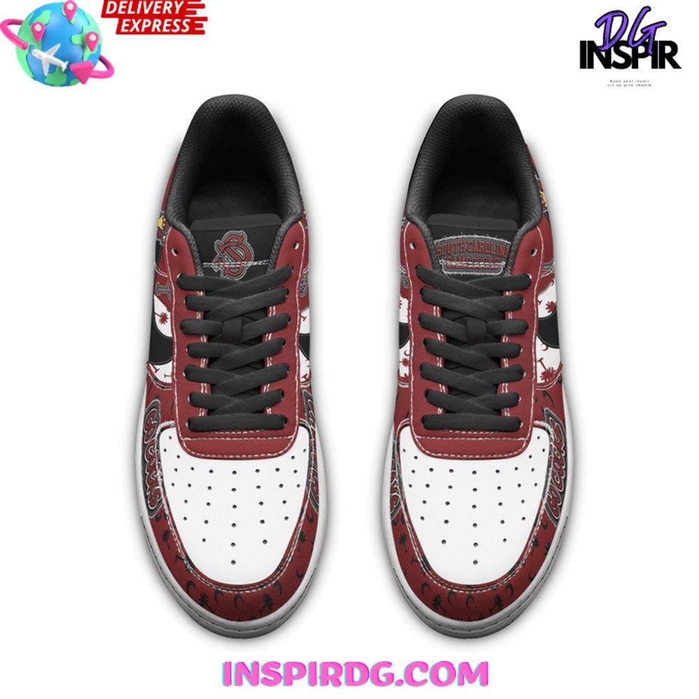 Ideafootwear South Carolina Gamecocks Air Low-Top Sneakers Shoes For Men And Women 4