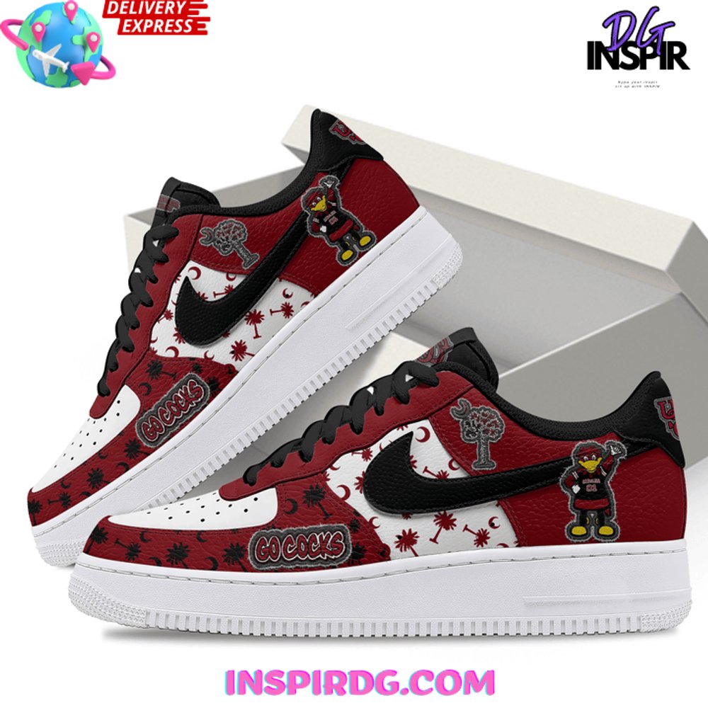 Ideafootwear South Carolina Gamecocks Air Low-Top Sneakers Shoes For Men And Women 4