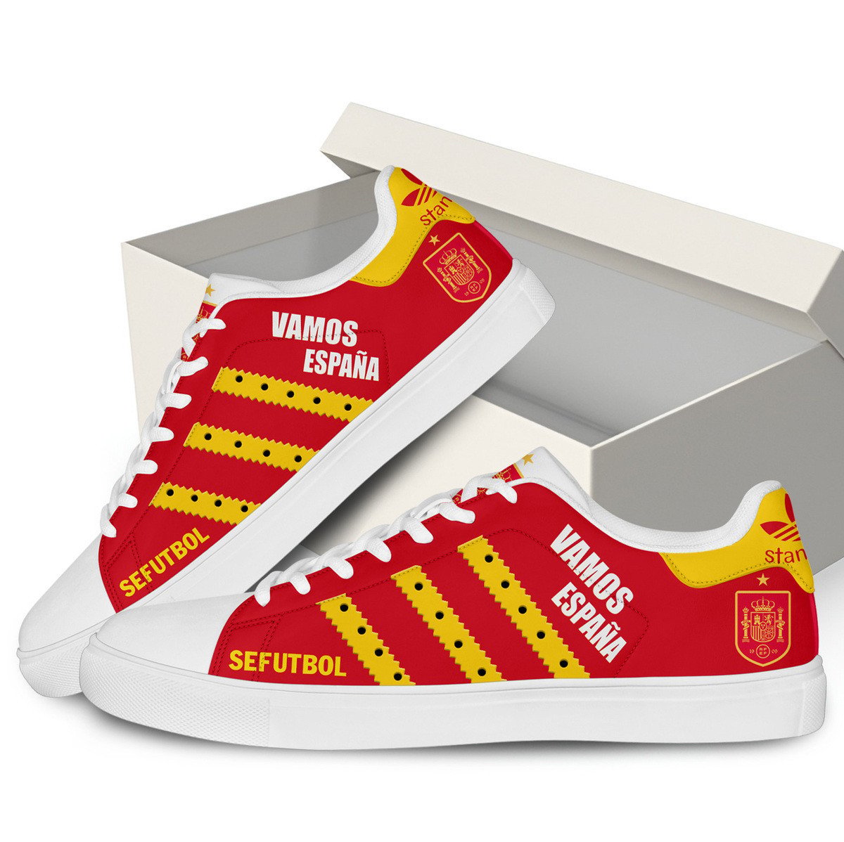 Ideafootwear Spain FC Skate Stan Shoes Sneakes For Men And Women 1