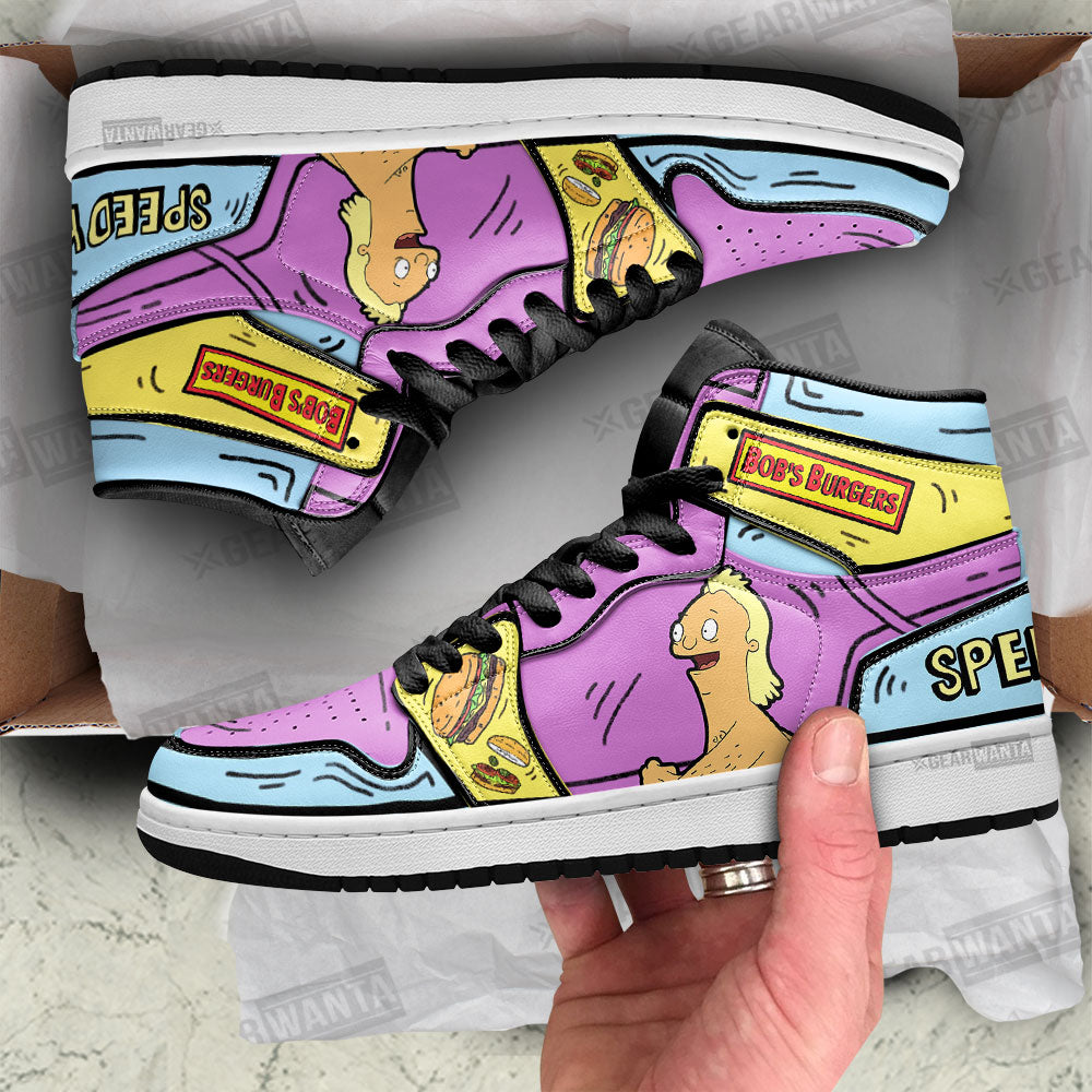 Ideafootwear Speedy Boy Bob's Burger AJ1 High Sneakers Shoes For Men And Women 1
