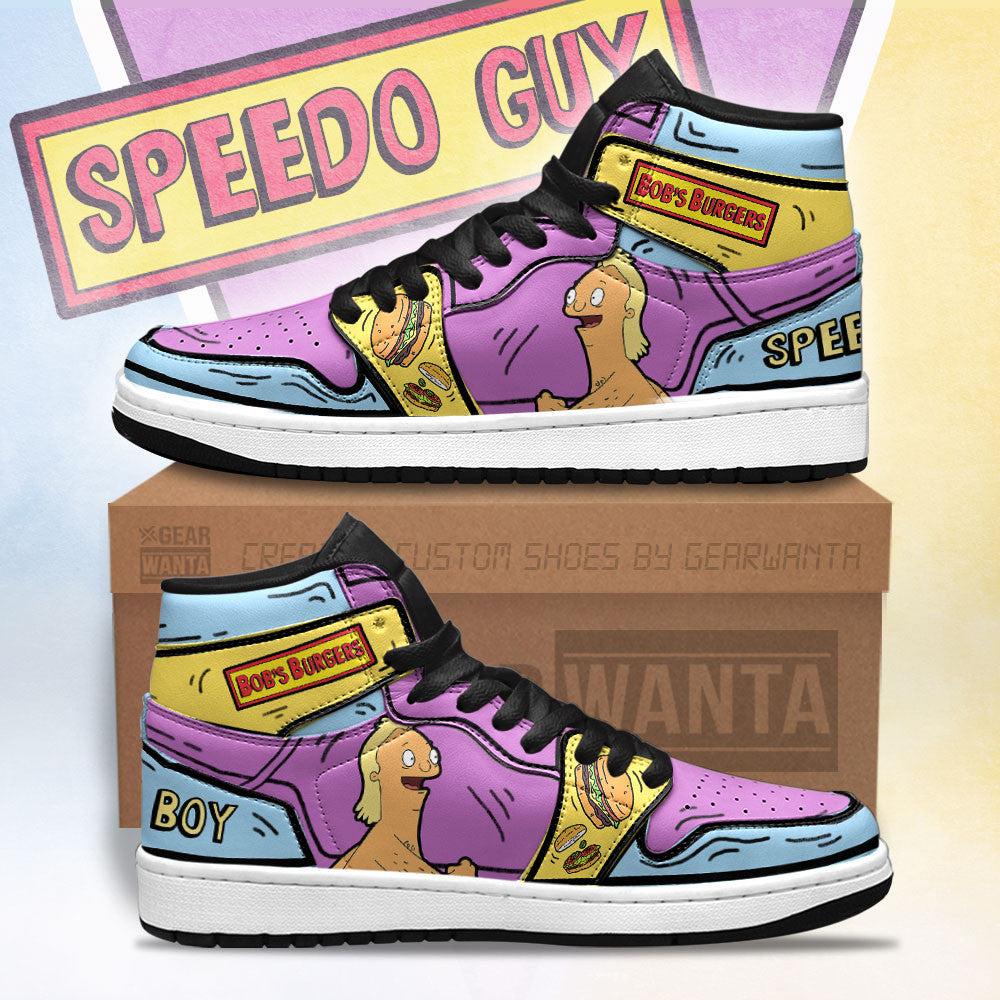 Ideafootwear Speedy Boy Bob's Burger AJ1 High Sneakers Shoes For Men And Women 1