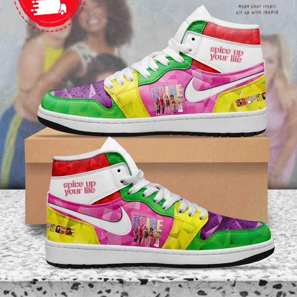 Ideafootwear Spice Girls Spice Up Your Life AJ1 High Sneakers Shoes For Men And Women 1