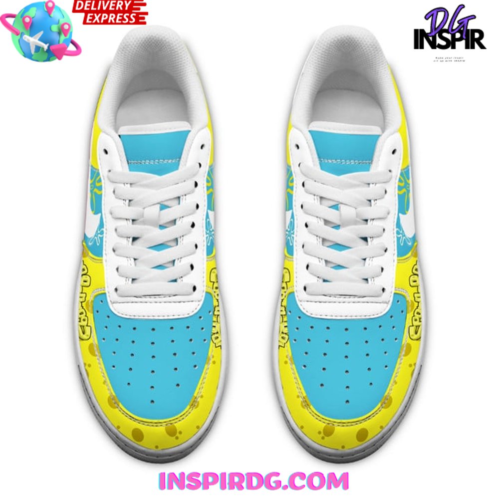 Ideafootwear SpongeBob Air Low-Top Sneakers Shoes For Men And Women 3