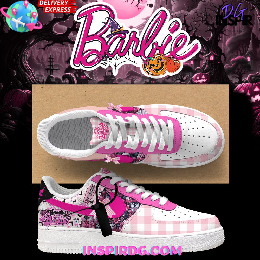 Ideafootwear Spooky Barbie Girl Air Low-Top Sneakers Shoes For Men And Women 1