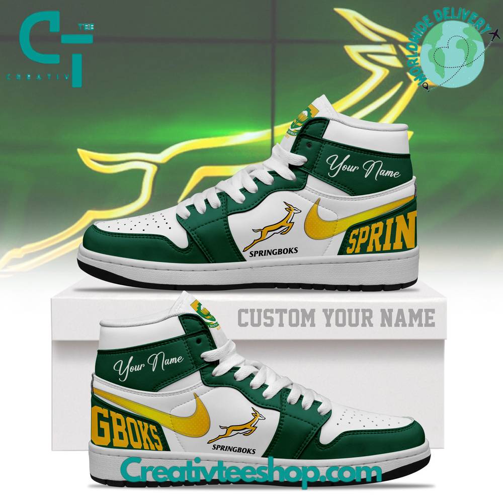 Ideafootwear Springboks Rugby Union AJ1 High Sneakers Shoes For Men And Women 1