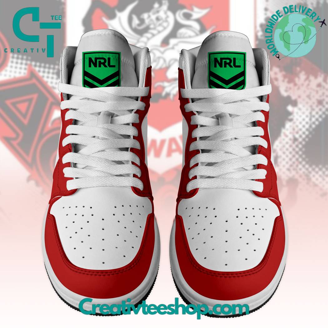 Ideafootwear St George Illawarra Dragons AJ1 High Sneakers Shoes For Men And Women 1
