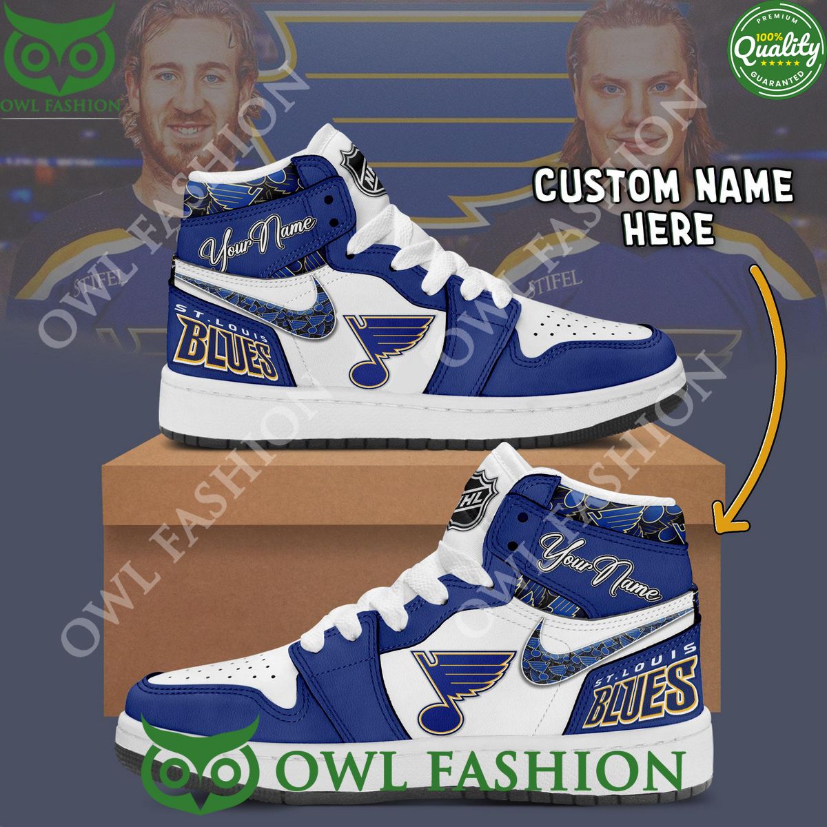 Ideafootwear St. Louis Blues AJ1 High Sneakers Shoes For Men And Women 5