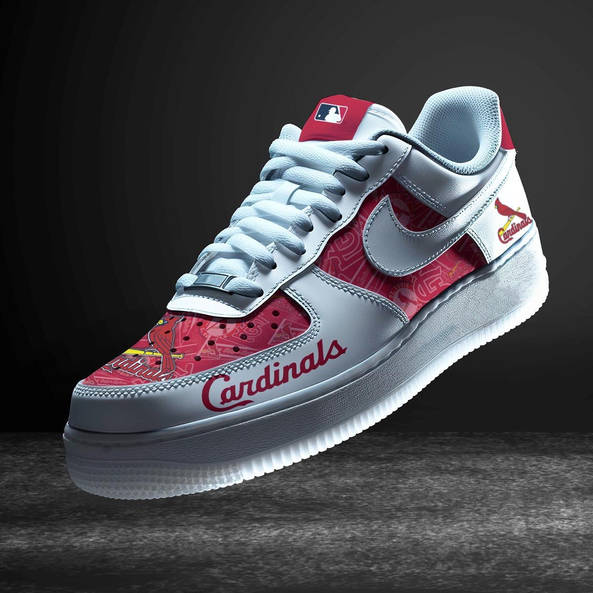 Ideafootwear St. Louis Cardinals Air Low-Top Sneakers Shoes For Men And Women 6