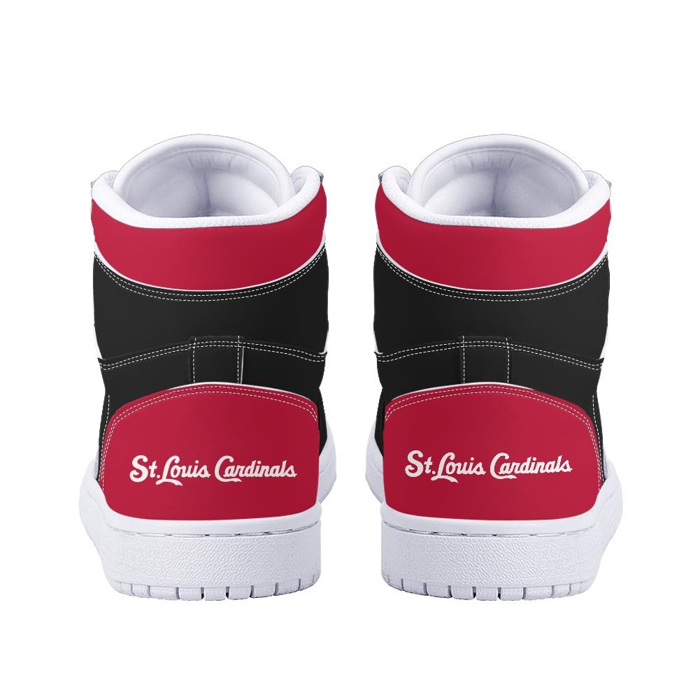 Ideafootwear St. Louis Cardinals AJ1 High Sneakers Shoes For Men And Women 2