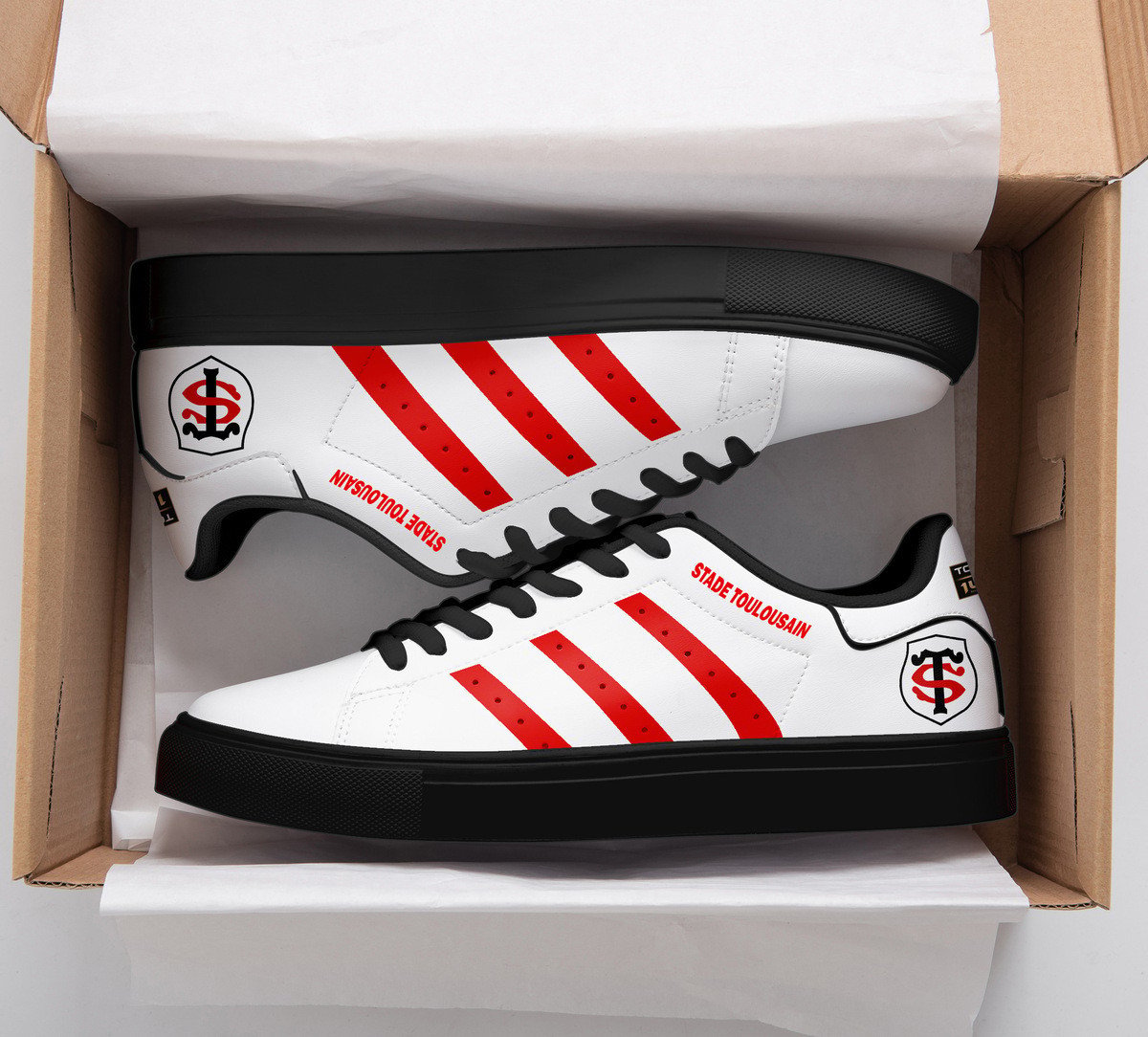 Ideafootwear Stade Toulousain Skate Stan Shoes Sneakes For Men And Women 3