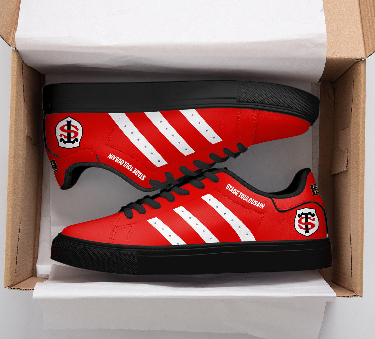 Ideafootwear Stade Toulousain Skate Stan Shoes Sneakes For Men And Women 4