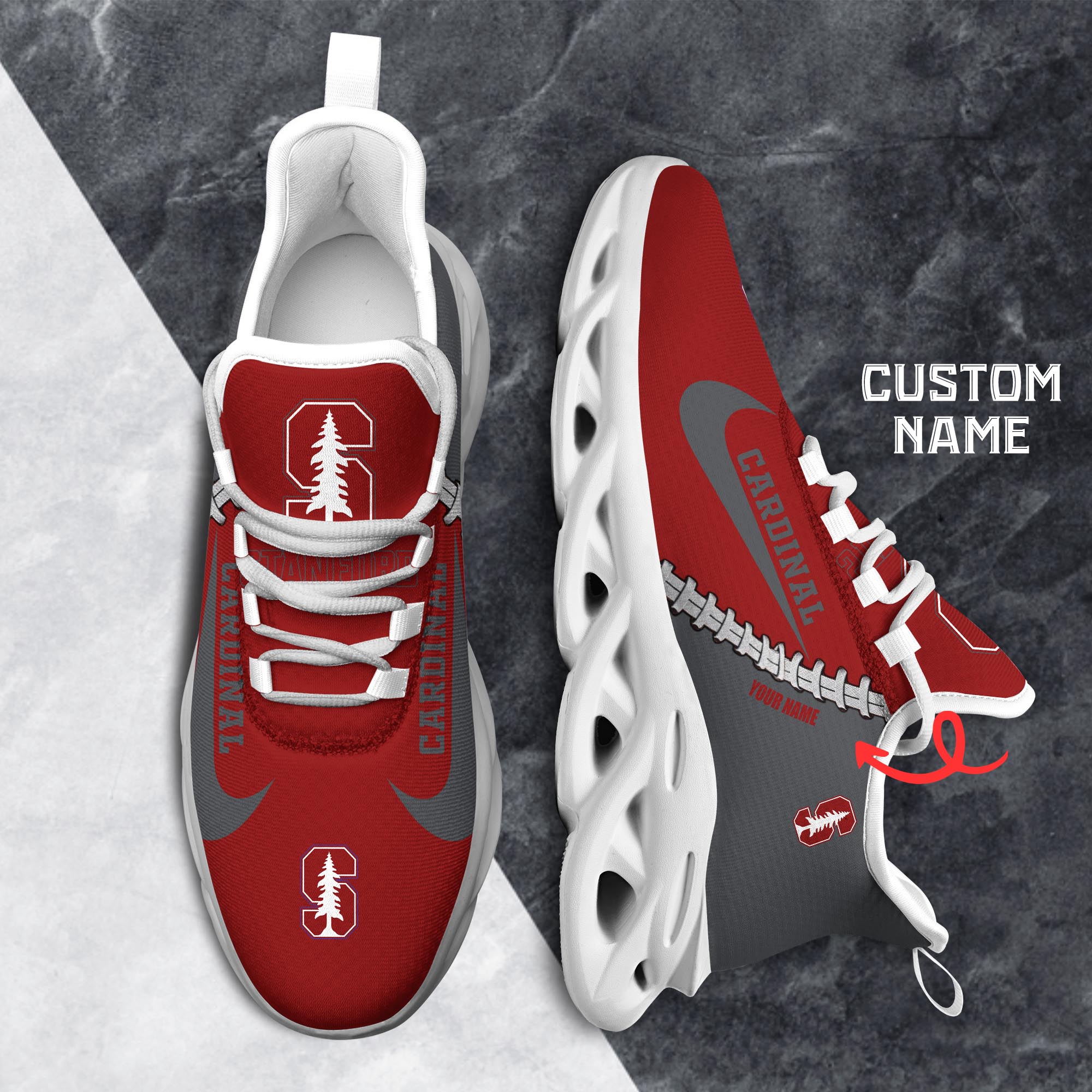 Ideafootwear Stanford Cardinal Max Soul Shoes Sneakers For Men And Women 2