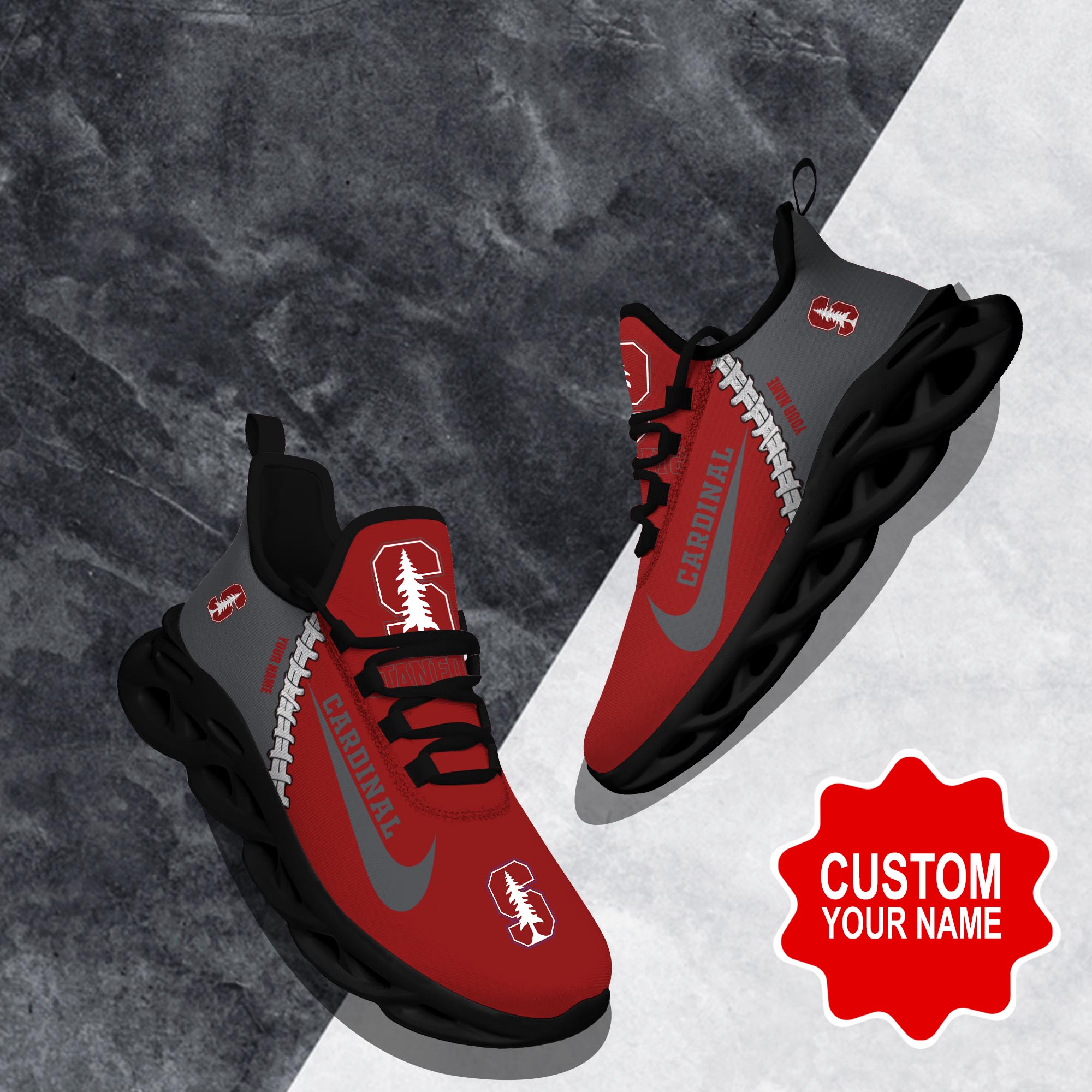 Ideafootwear Stanford Cardinal Max Soul Shoes Sneakers For Men And Women 2