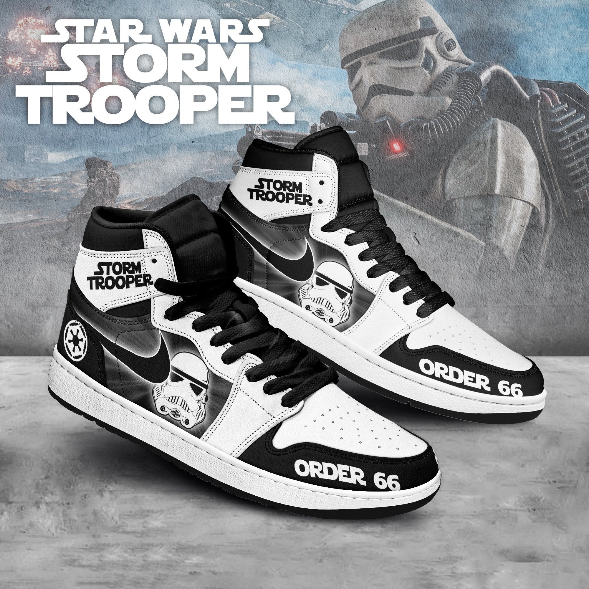 Ideafootwear Star Wars AJ1 High Sneakers Shoes For Men And Women 10