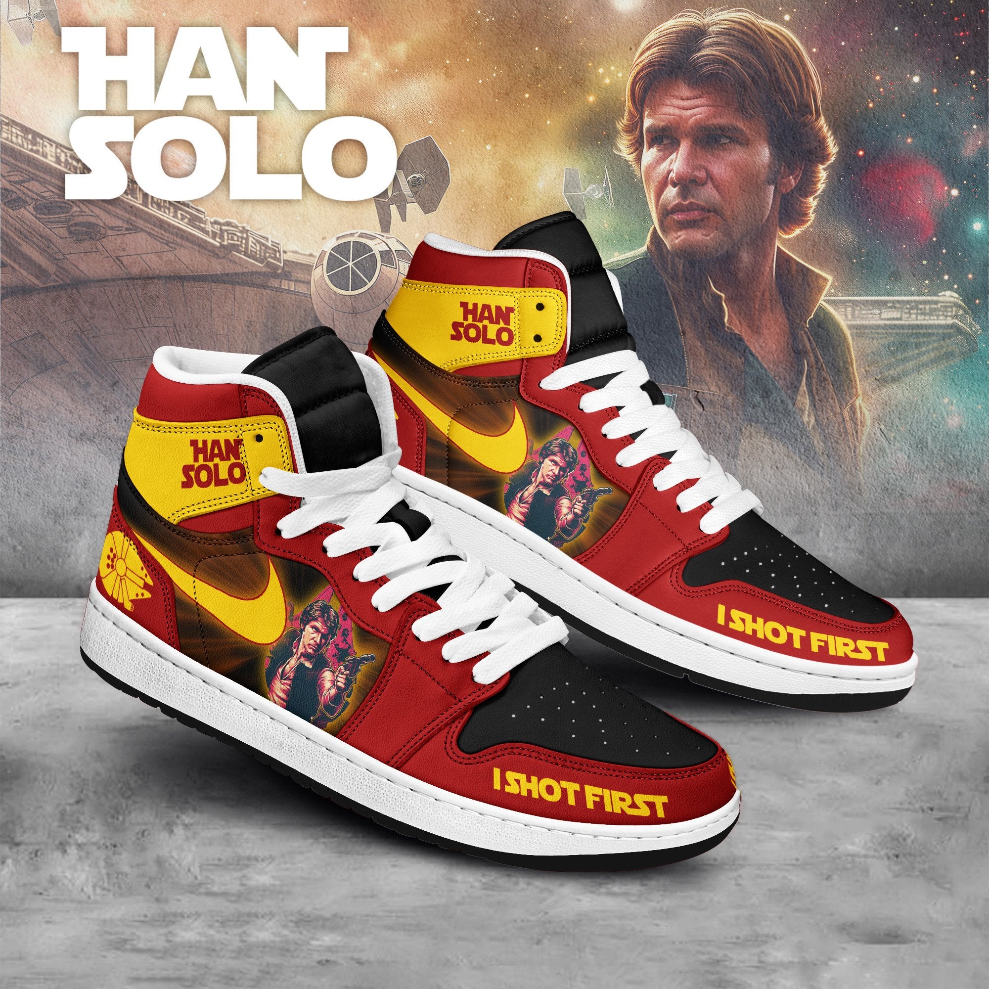 Ideafootwear Star Wars AJ1 High Sneakers Shoes For Men And Women 5