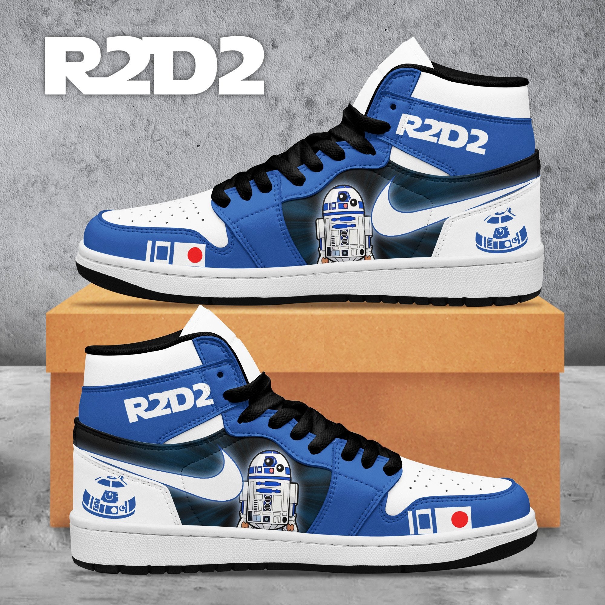 Ideafootwear Star Wars AJ1 High Sneakers Shoes For Men And Women 4
