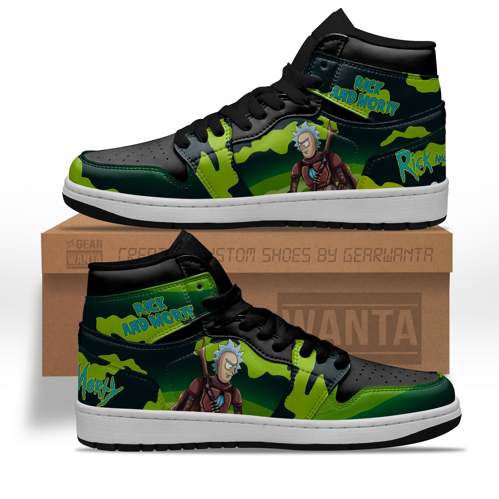 Ideafootwear Star Wars AJ1 High Sneakers Shoes For Men And Women 16
