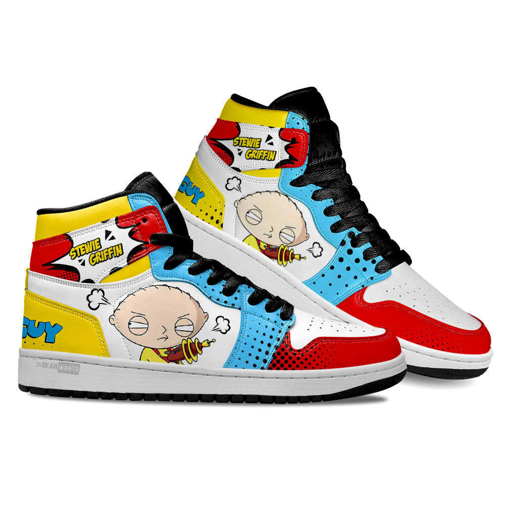 Ideafootwear Stewie Griffin AJ1 High Sneakers Shoes For Men And Women 1