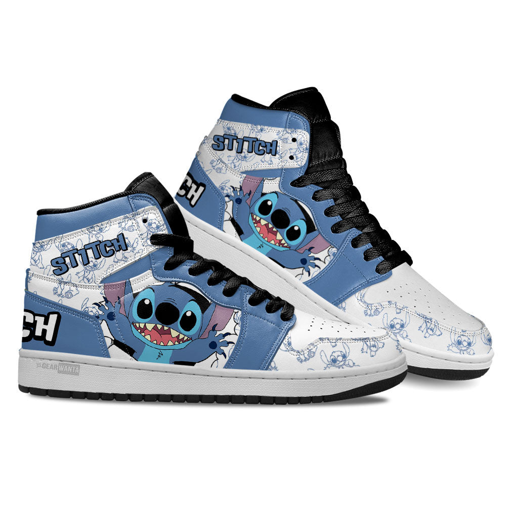 Ideafootwear Stitch AJ1 High Sneakers Shoes For Men And Women 2