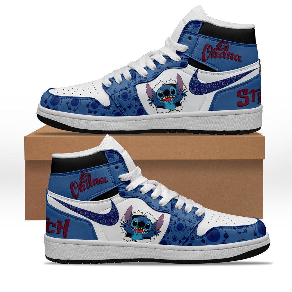 Ideafootwear Stitch AJ1 High Sneakers Shoes For Men And Women 8