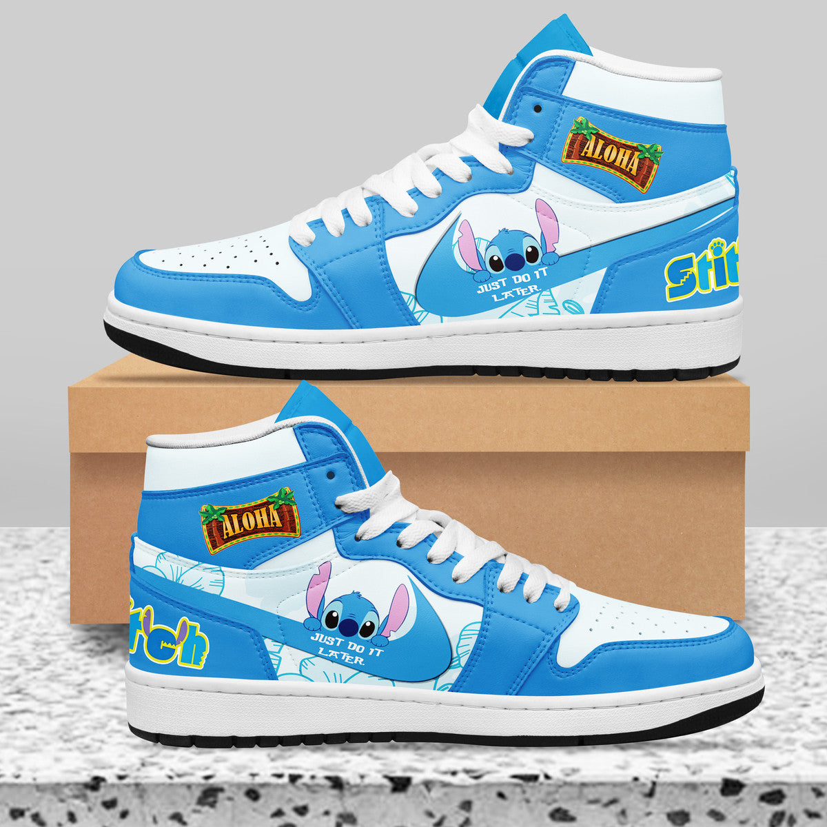 Ideafootwear Stitch AJ1 High Sneakers Shoes For Men And Women 9