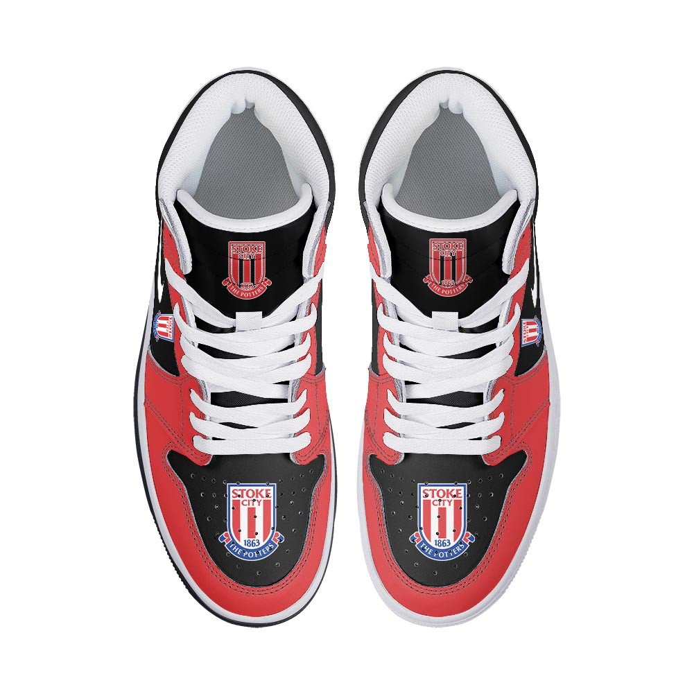 Ideafootwear Stoke City AJ1 High Sneakers Shoes For Men And Women 1
