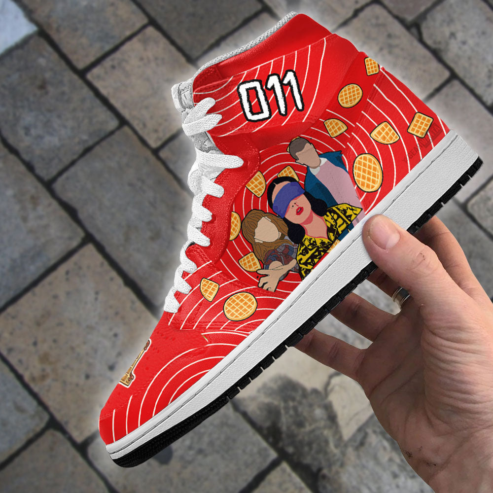 Ideafootwear Stranger Things AJ1 High Sneakers Shoes For Men And Women 5