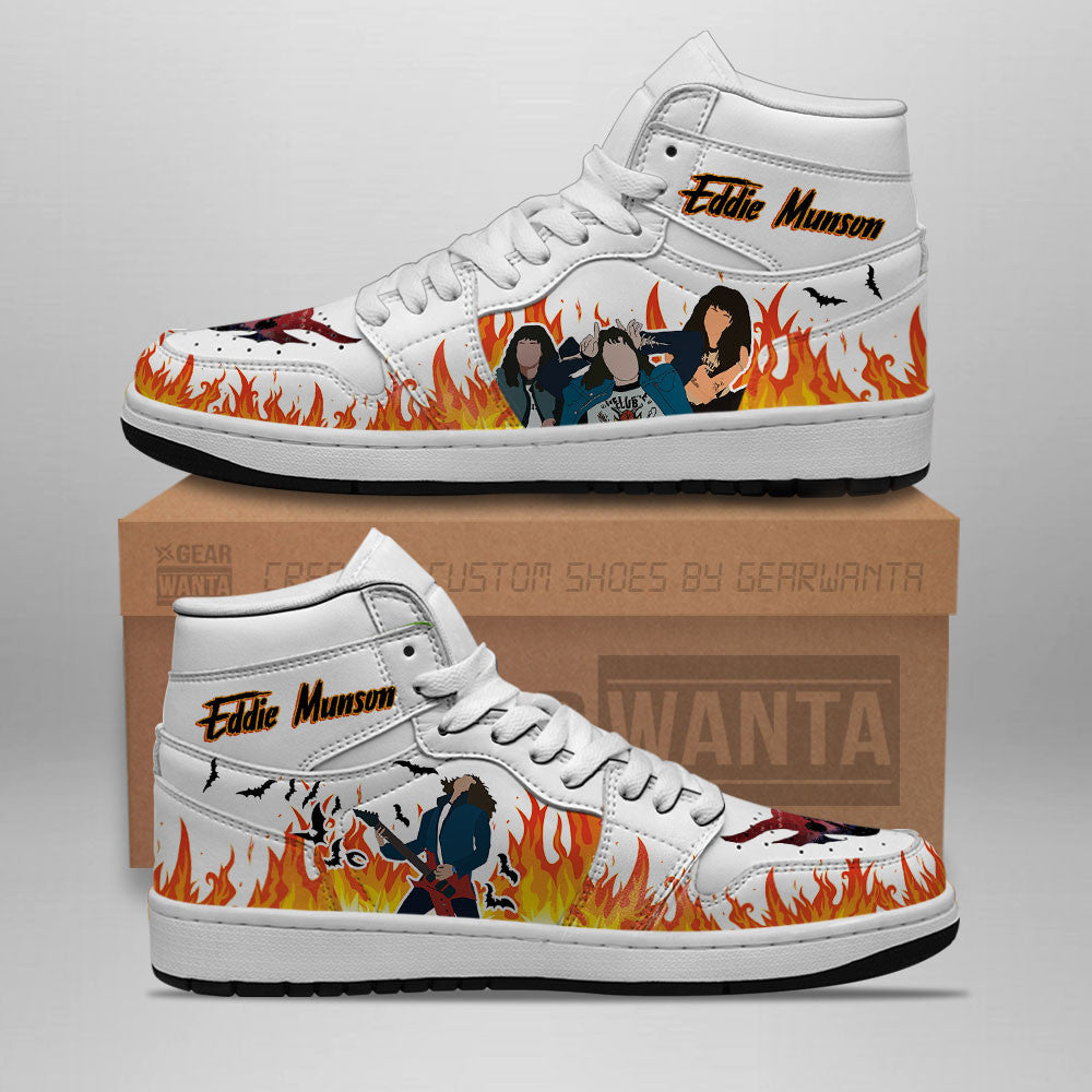 Ideafootwear Stranger Things AJ1 High Sneakers Shoes For Men And Women 4