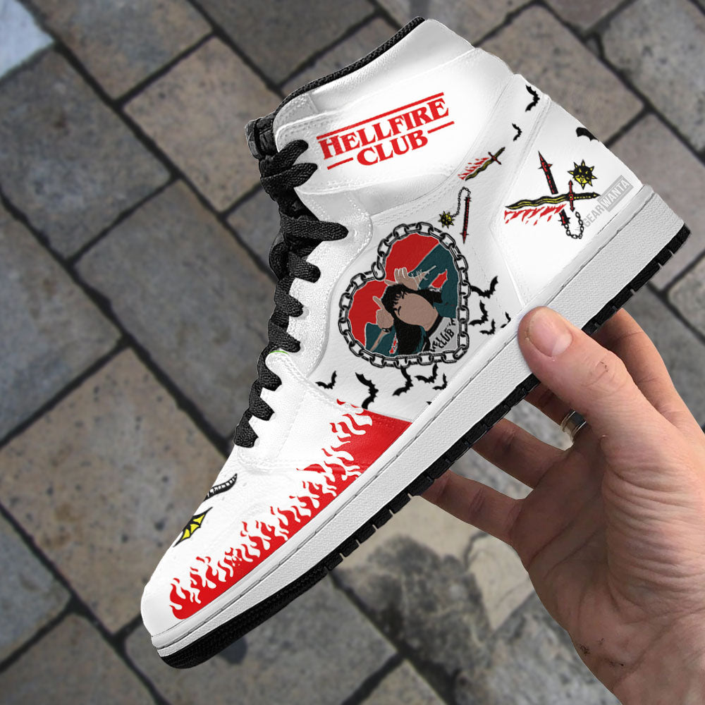 Ideafootwear Stranger Things AJ1 High Sneakers Shoes For Men And Women 6