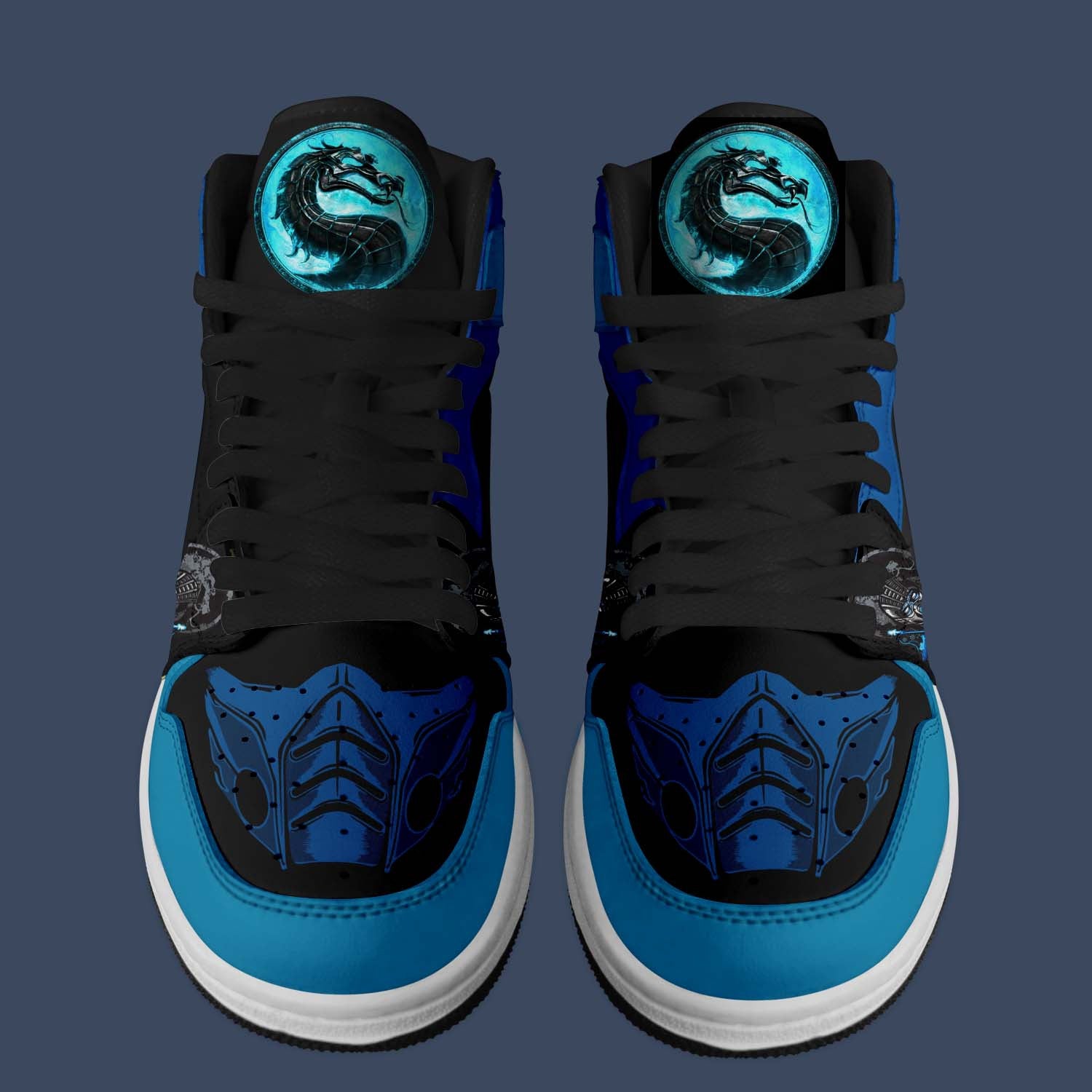 Ideafootwear Sub-Zero's Fatalities AJ1 High Sneakers Shoes For Men And Women 1