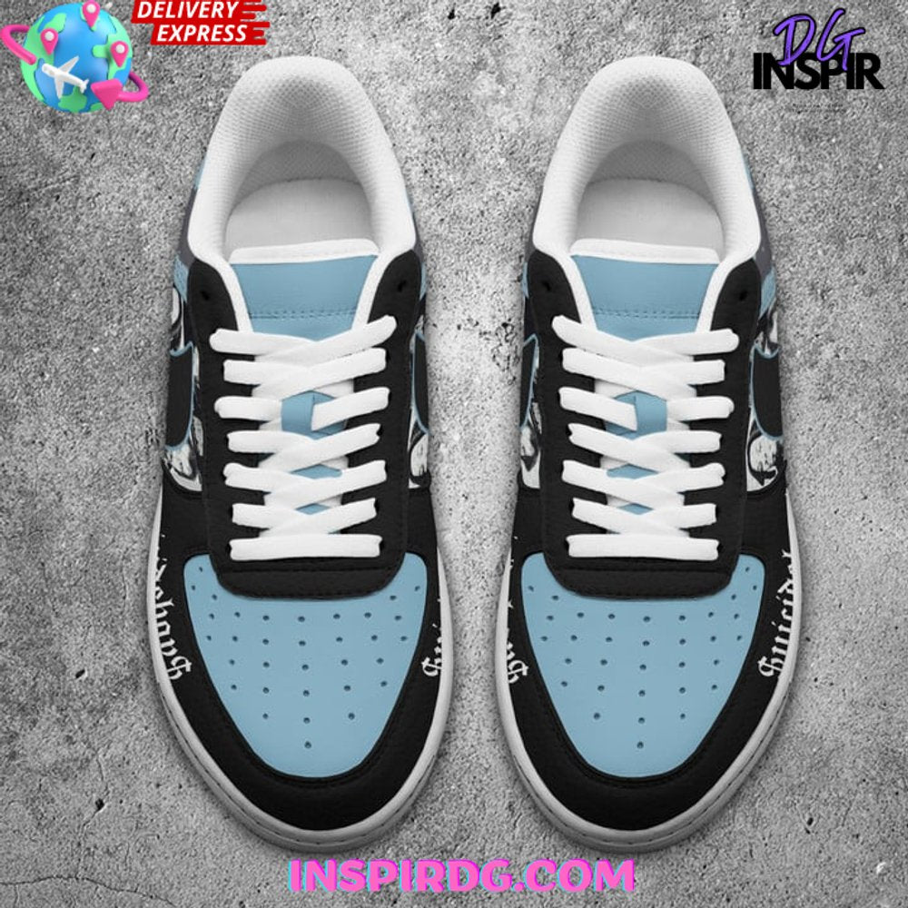 Ideafootwear Suicideboy Grey Day Air Low-Top Sneakers Shoes For Men And Women 1
