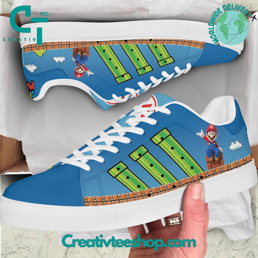 Ideafootwear Super Mario Skate Stan Shoes Sneakes For Men And Women 2