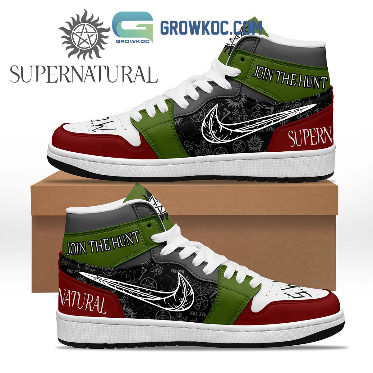 Ideafootwear Supernatural AJ1 High Sneakers Shoes For Men And Women 12