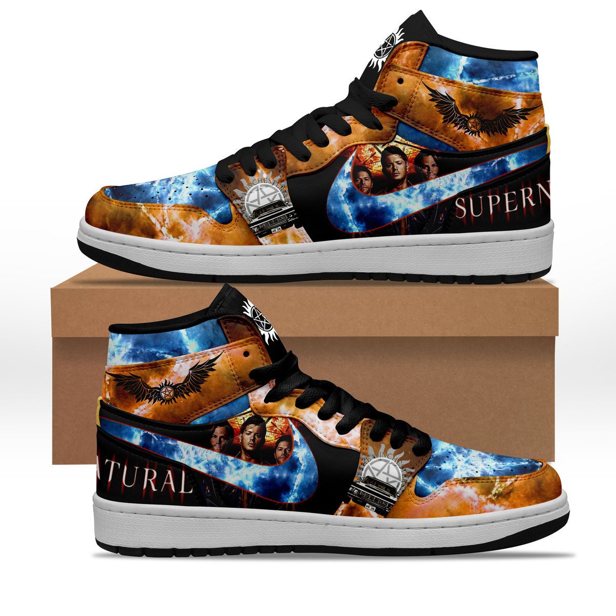 Ideafootwear Supernatural AJ1 High Sneakers Shoes For Men And Women 18
