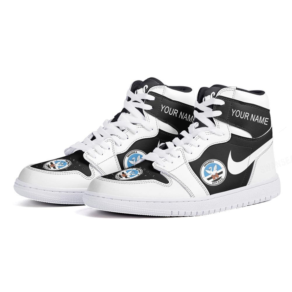 Ideafootwear Swansea City AJ1 High Sneakers Shoes For Men And Women 1