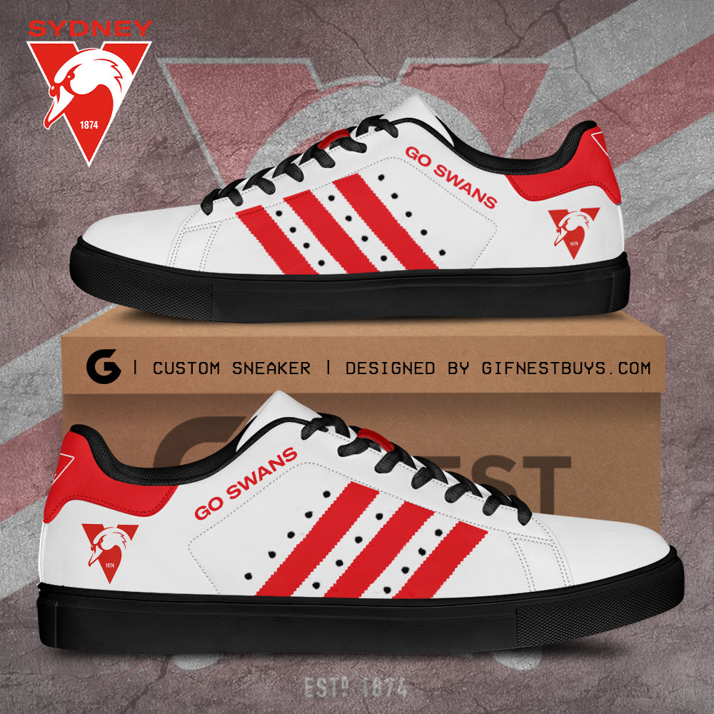 Ideafootwear Sydney Swans Skate Stan Shoes Sneakes For Men And Women 2