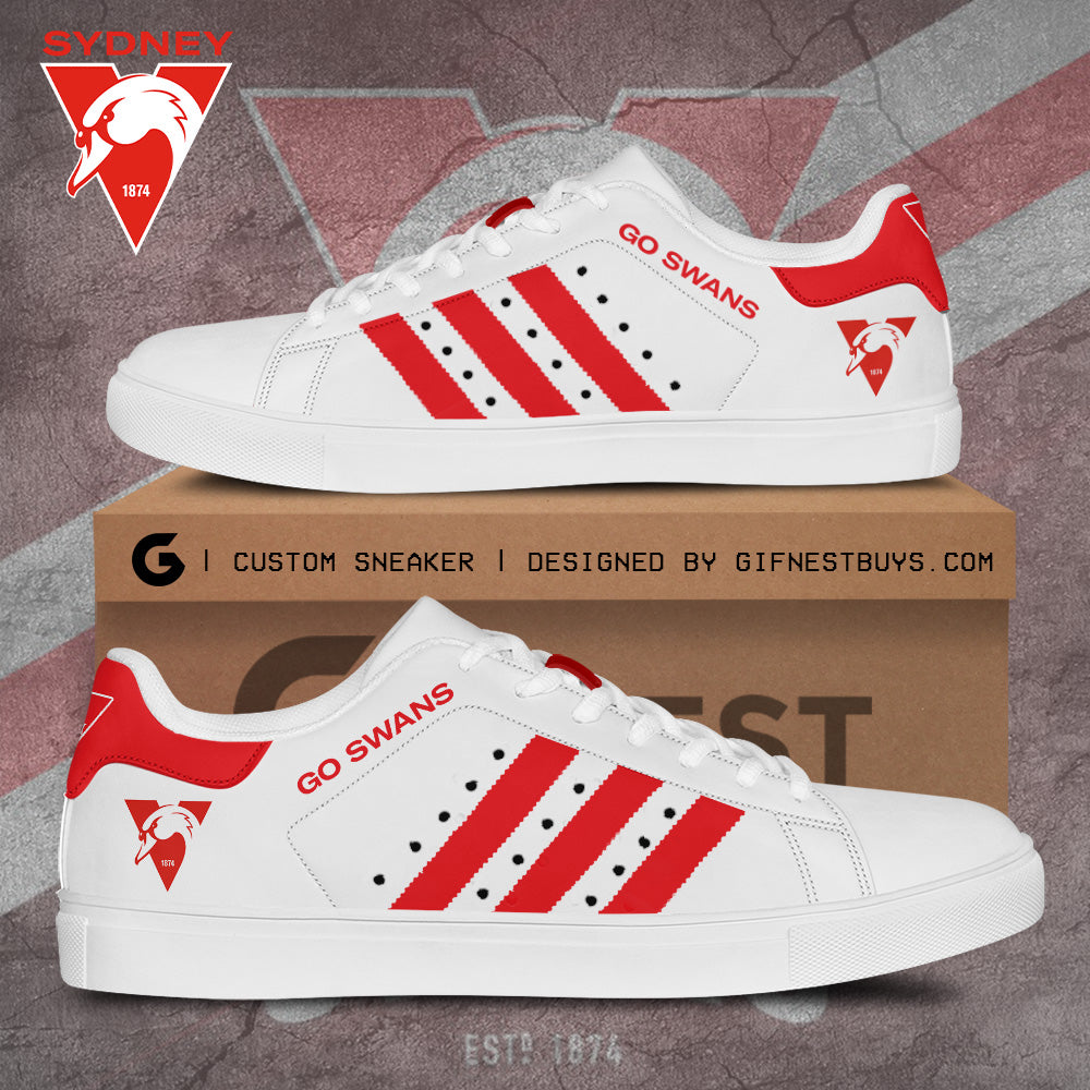 Ideafootwear Sydney Swans Skate Stan Shoes Sneakes For Men And Women 2