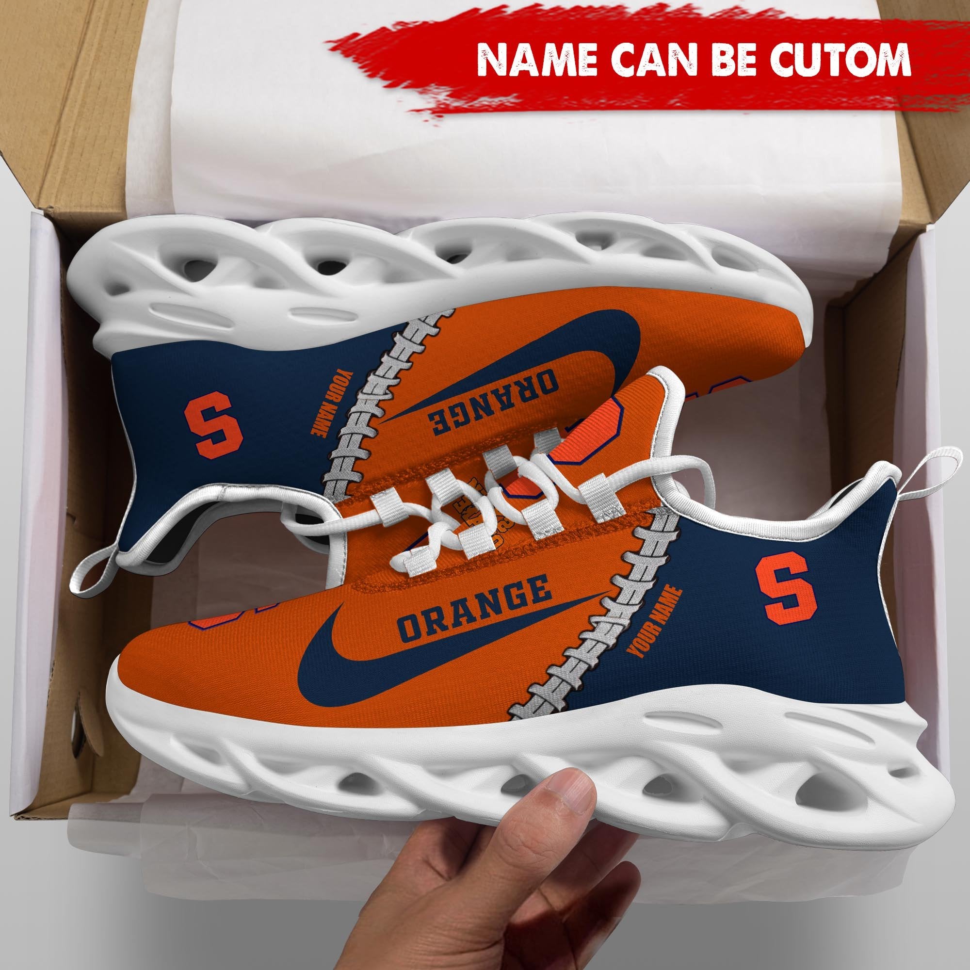 Ideafootwear Syracuse Orange Max Soul Shoes Sneakers For Men And Women 1