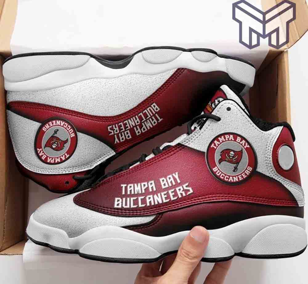 Ideafootwear Tampa Bay Buccaneers AJ13 Sneakers Shoes For Men And Women 8