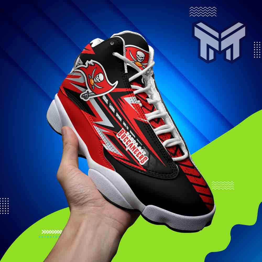 Ideafootwear Tampa Bay Buccaneers AJ13 Sneakers Shoes For Men And Women 13
