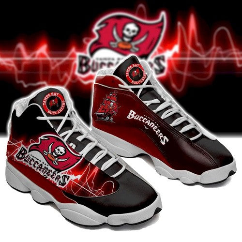 Ideafootwear Tampa Bay Buccaneers AJ13 Sneakers Shoes For Men And Women 17