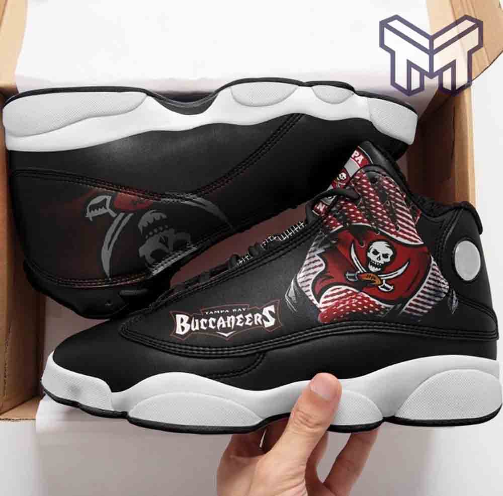 Ideafootwear Tampa Bay Buccaneers AJ13 Sneakers Shoes For Men And Women 10