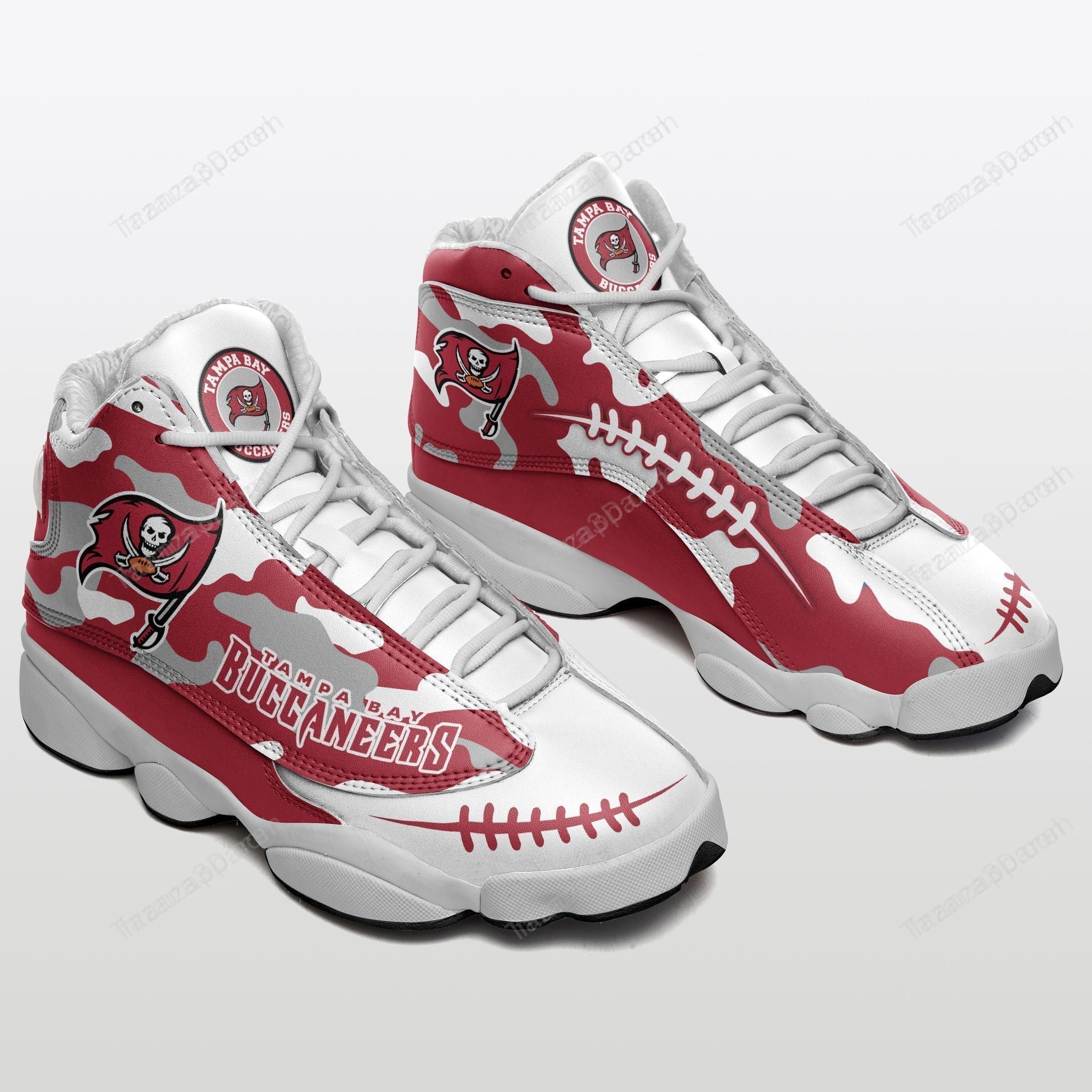 Ideafootwear Tampa Bay Buccaneers AJ13 Sneakers Shoes For Men And Women 26