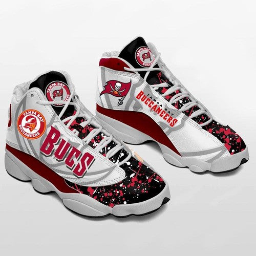 Ideafootwear Tampa Bay Buccaneers AJ13 Sneakers Shoes For Men And Women 18