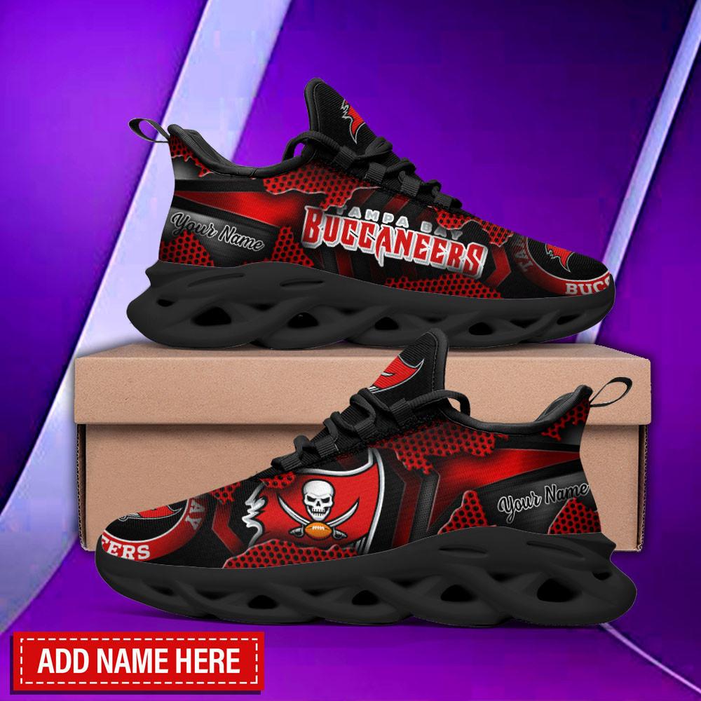 Ideafootwear Tampa Bay Buccaneers Max Soul Shoes Sneakers For Men And Women 35